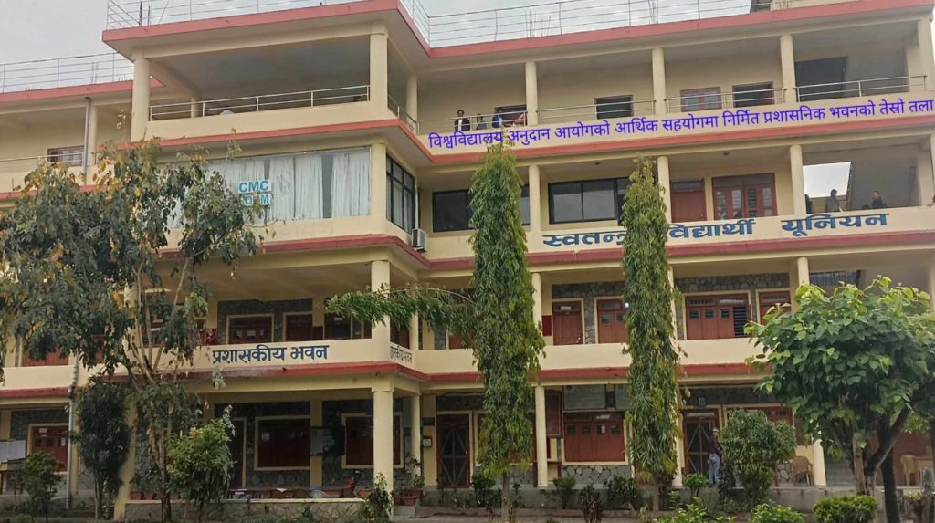 जनप्रिय क्याम्पसको प्रशासनिक भवनको तेस्रो तला हस्तान्तरण