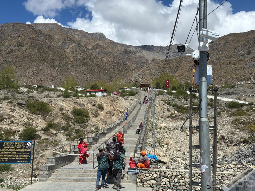 मुक्तिनाथधाममा पदमार्ग निर्माण अन्तिम चरणमा