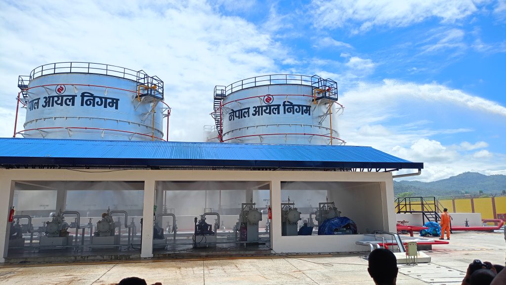 निर्माण भयो पोखरा विमानस्थलमा हवाइ इन्धन डिपो