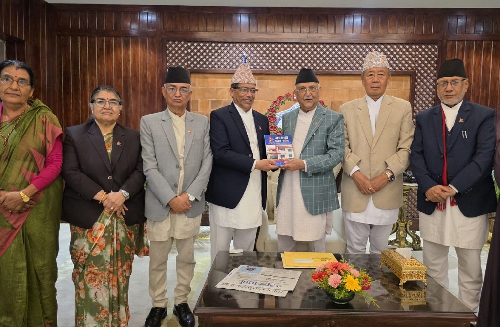 गण्डकीसहित पाँच प्रदेश प्रमुखहरूद्धारा प्रधानमन्त्रीसँग भेटवार्ता