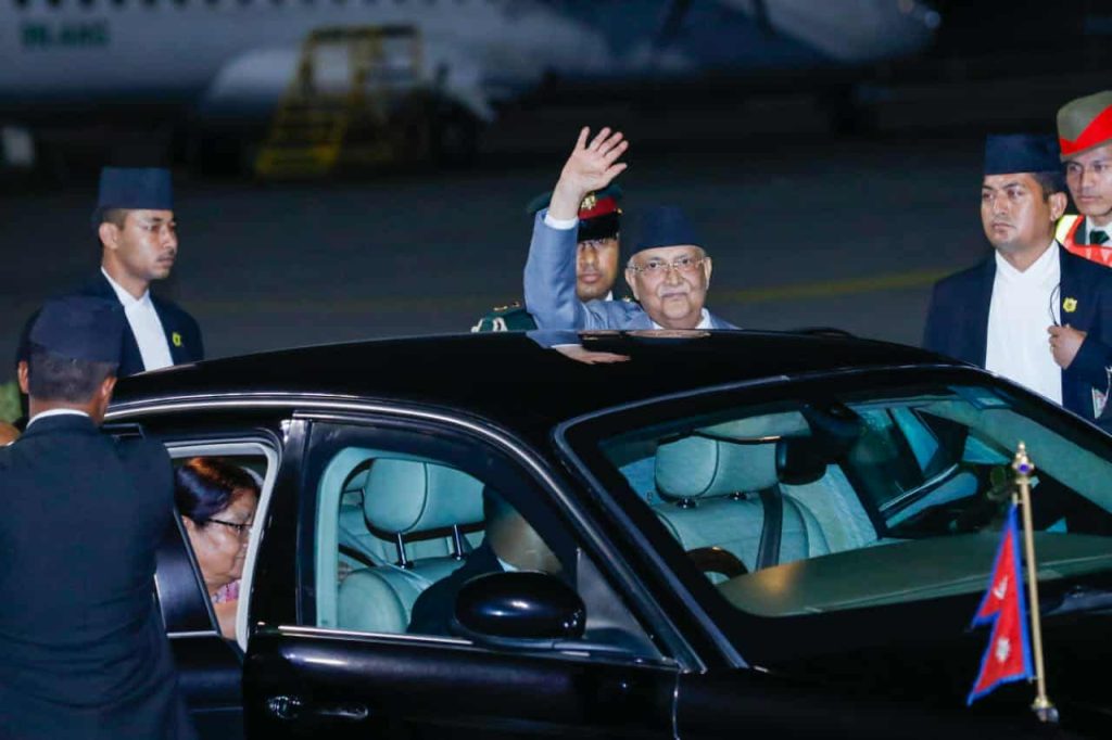 प्रधानमन्त्री ओली तुर्केमेनिस्तान प्रस्थान