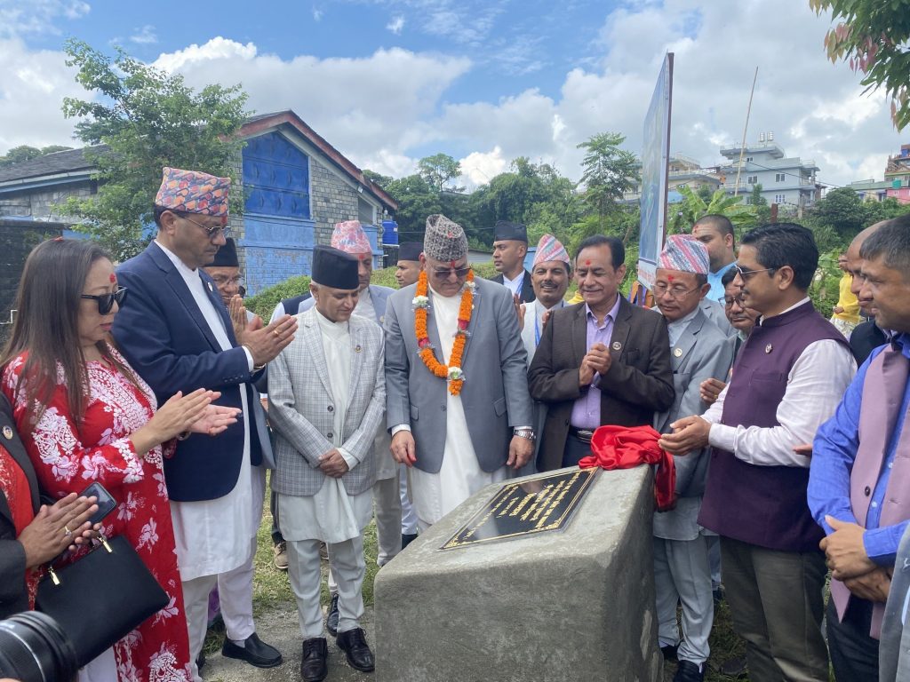 गण्डकी प्रदेश सभा भवनको शिलान्यास, ३ वर्षमा सक्ने लक्ष्य