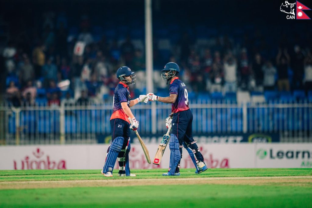 नेपालद्वारा वेस्ट इन्डिज विरुद्ध १७४ रनको लक्ष्य प्रस्तुत