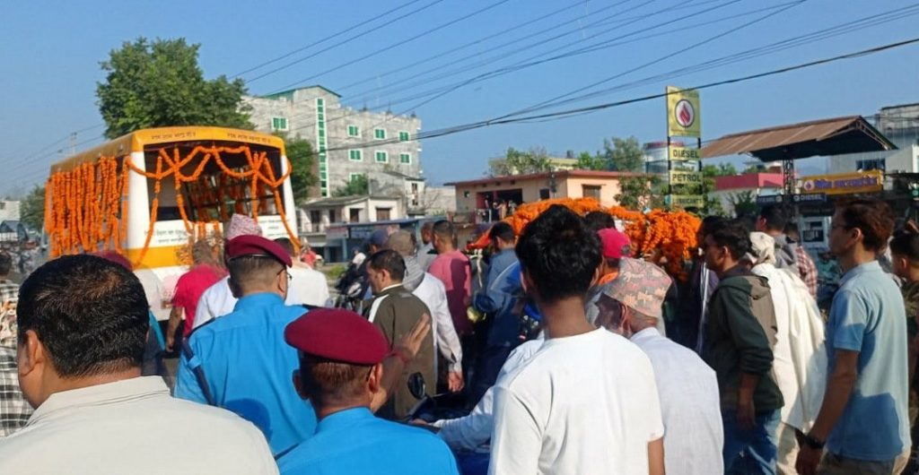 विपिन जोशीको राष्ट्रिय सम्मानका साथ अन्त्यष्टि गरिँदै