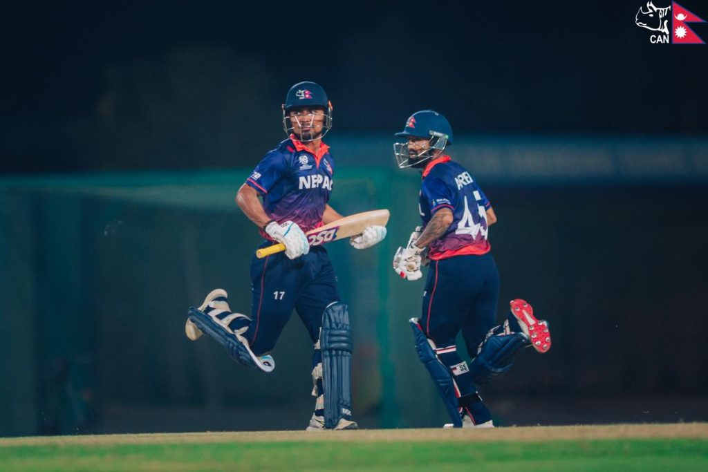 नेपालले कतारलाई दियो १४८ रनको लक्ष्य