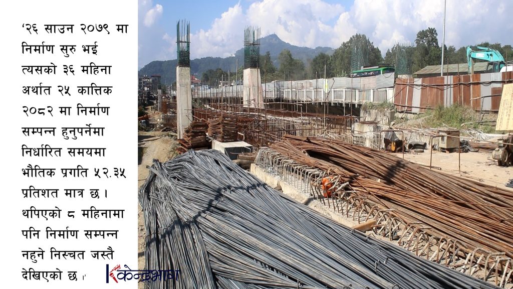 निर्धारित समयमा जम्मा ५२.३५ प्रतिशत मात्र सकियो सेती पुल निर्माणको काम