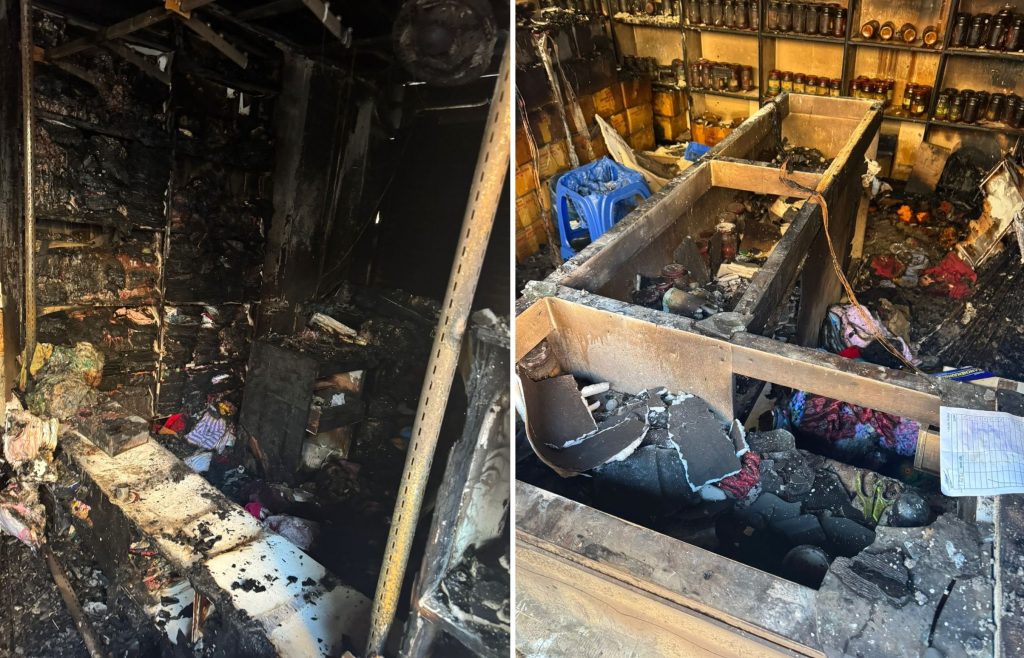 शुक्रबार उद्घाटन भएको पूर्वसांसद शान्ताको अचार उद्योगमा आगलागी