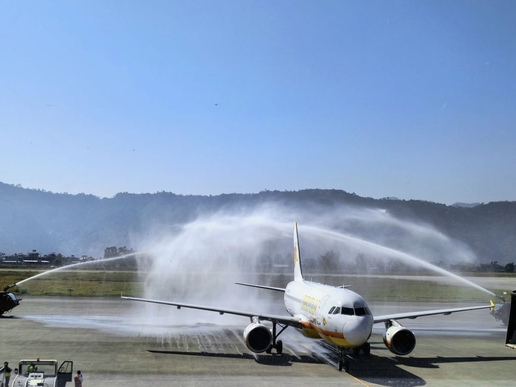 पोखरा-पारो सिधा उडानको औपचारिक सुरुवात