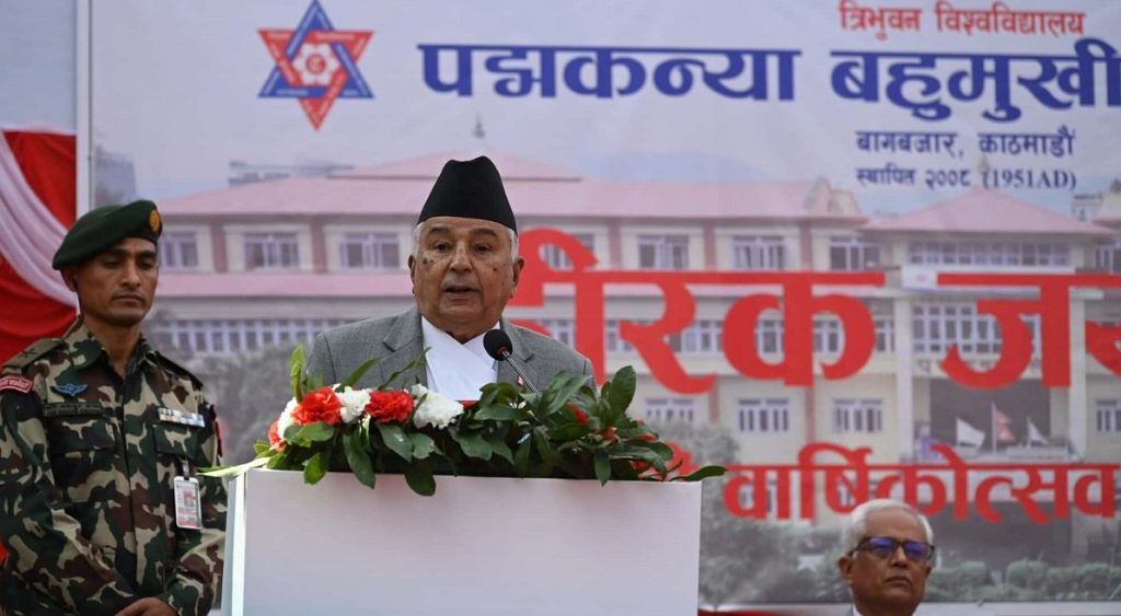 फागुन २१ गतेको निर्वाचन अपरिहार्य : राष्ट्रपति