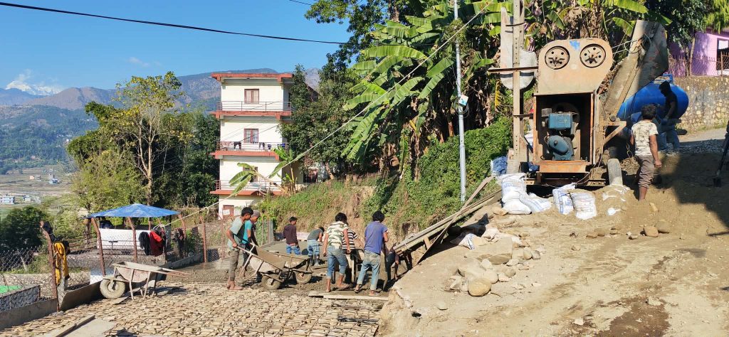 प्रदेश अस्पताल स्याङ्जा जोड्ने सडकको स्तरोन्नती