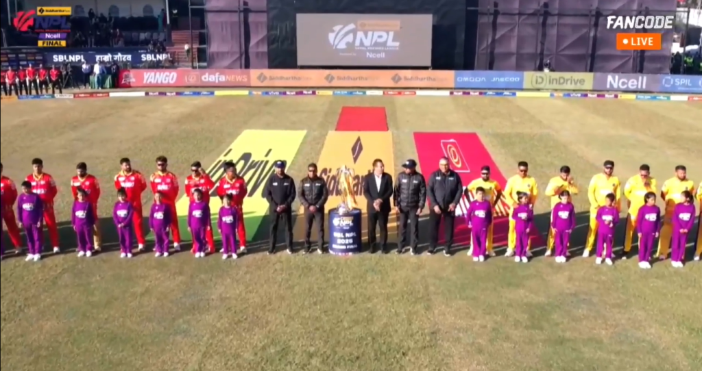 एनपीएलको फाइनलमा सदूरपश्चिमले टस जितेर लुम्बिनी विरुद्ध पहिले ब्याटिङ गर्दै