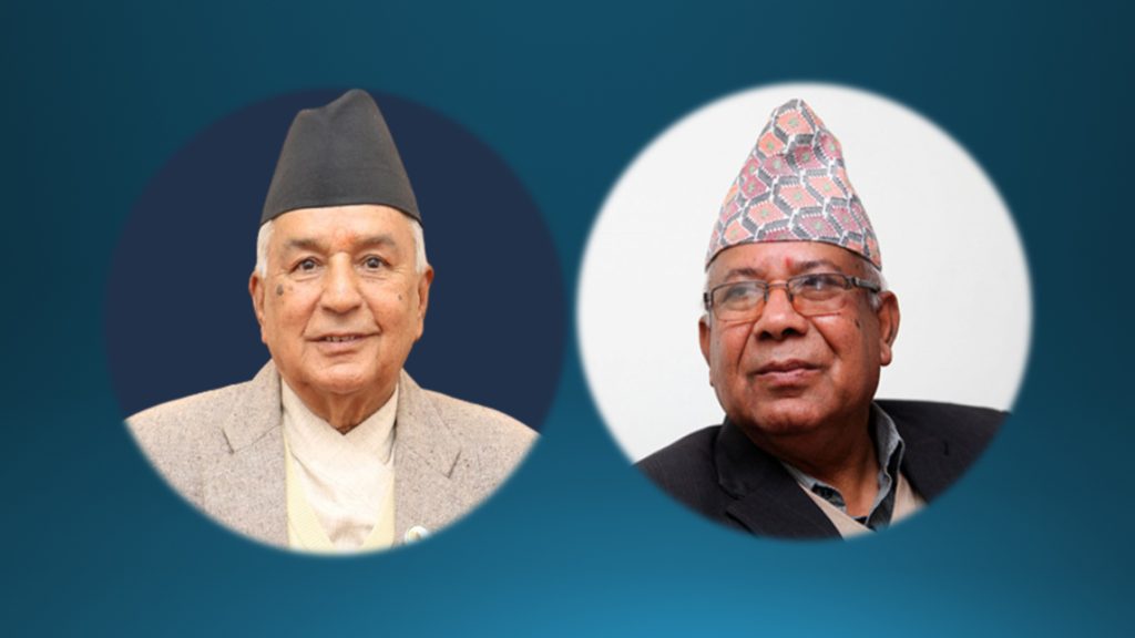 राष्ट्रपति पौडेल र पूर्वप्रधानमन्त्री नेपालबिच भेटवार्ता