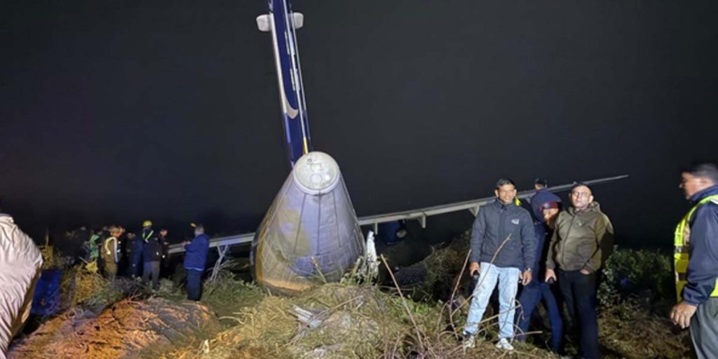 भद्रपुर विमानस्थलमा बुद्ध एयर दुर्घटना हुँदा सातजना घाइते