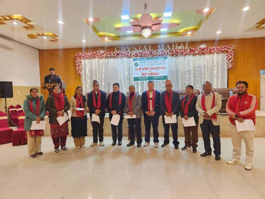 सुनौलो बचत तथा ऋण सहकारीको अध्यक्षमा सापकोटा