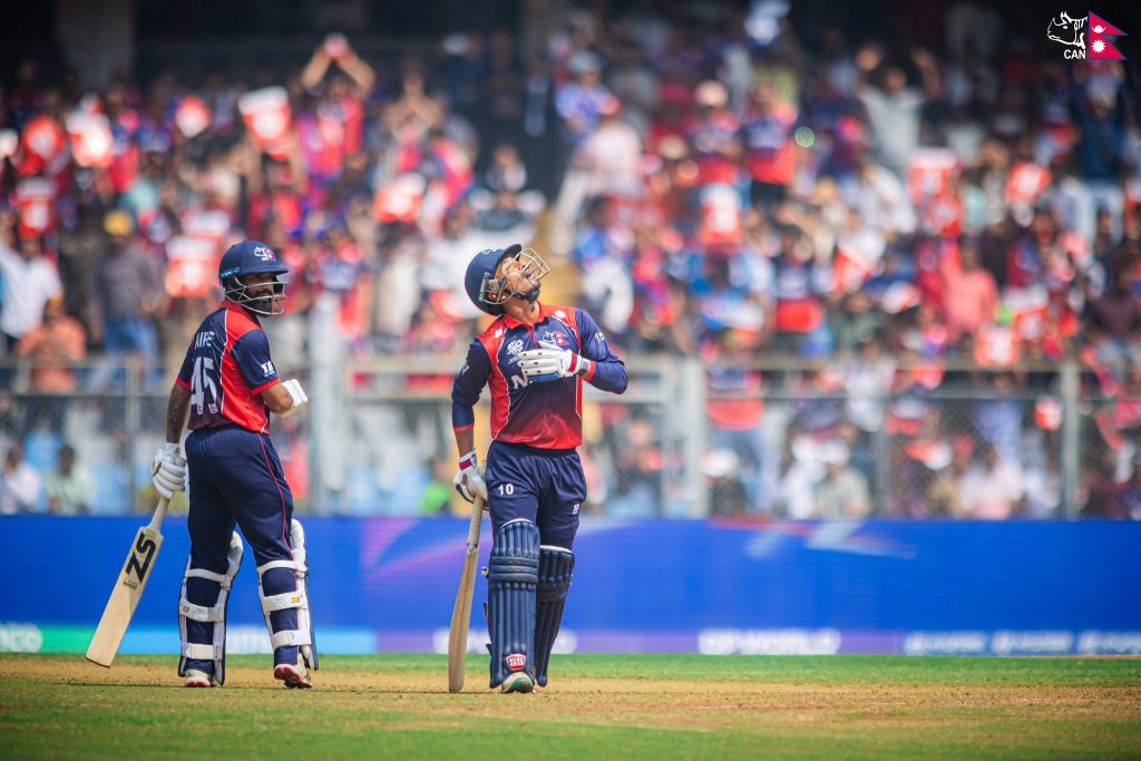 टी–२० विश्वकप : वेस्ट इन्डिजलाई नेपालको १३४ रनको लक्ष्य
