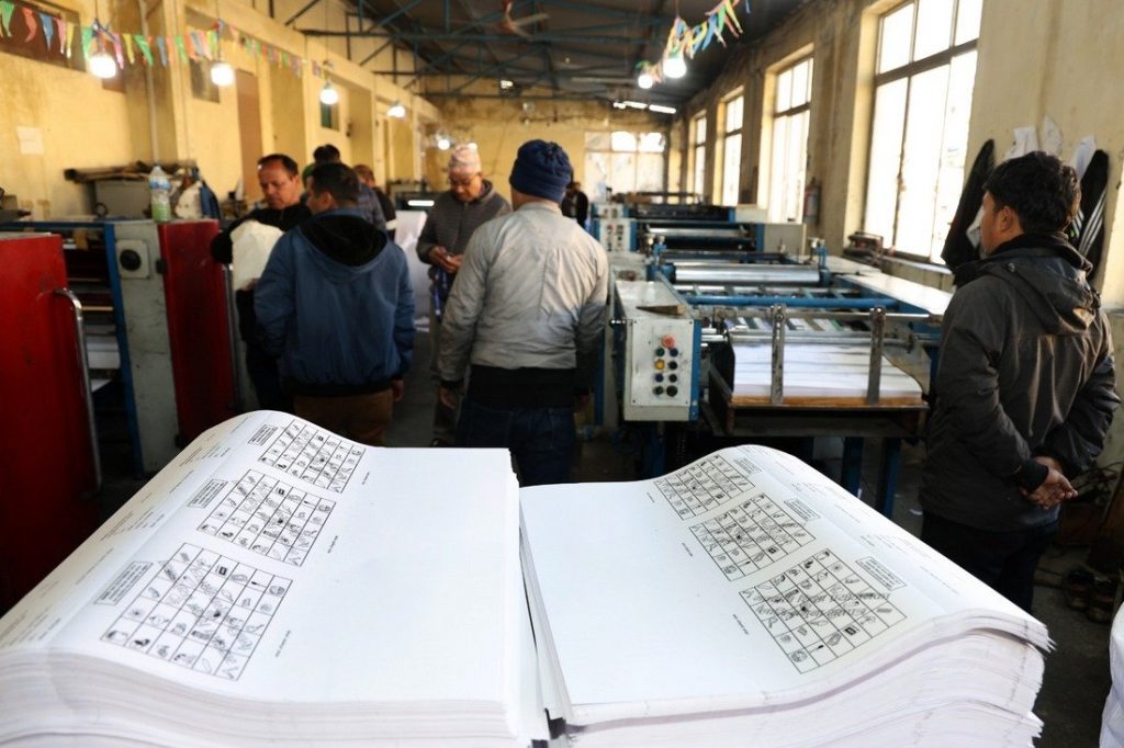 प्रतिनिधिसभा निर्वाचनका लागि दैनिक १३ लाख मतपत्र छपाइ