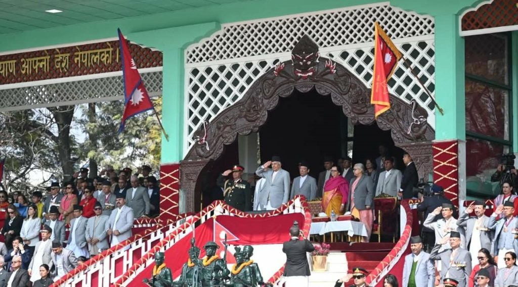 नेपाली सेनाको २६३ औँ वार्षिकोत्सव विशेष समारोहमा राष्ट्रपति सहभागी