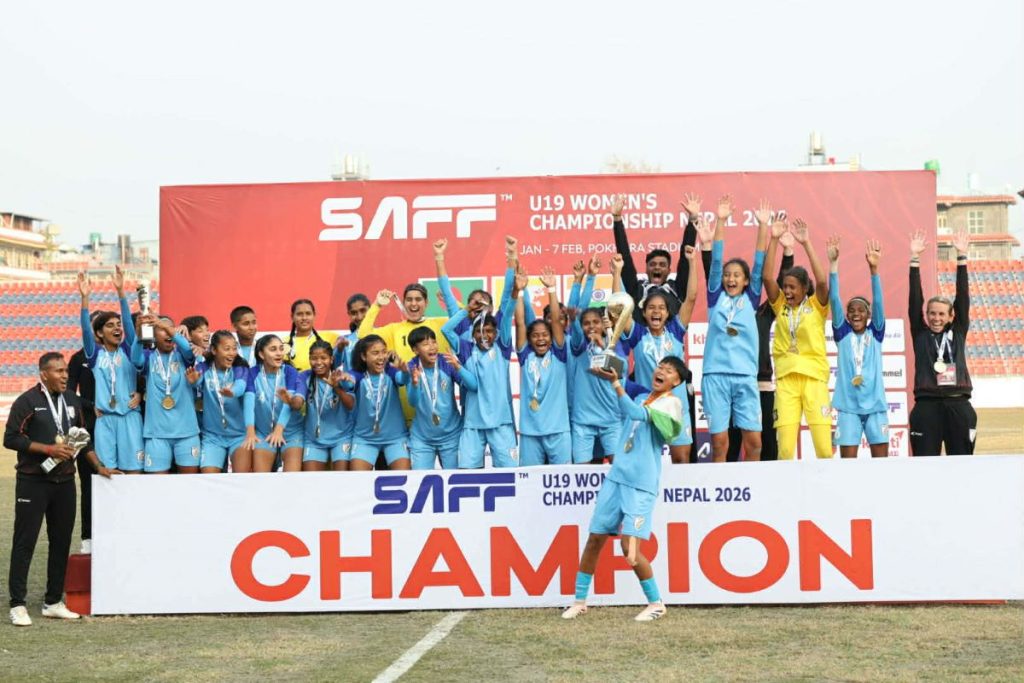साफ यू–१९ महिला च्याम्पियन्ससिपको उपाधि भारतलाई