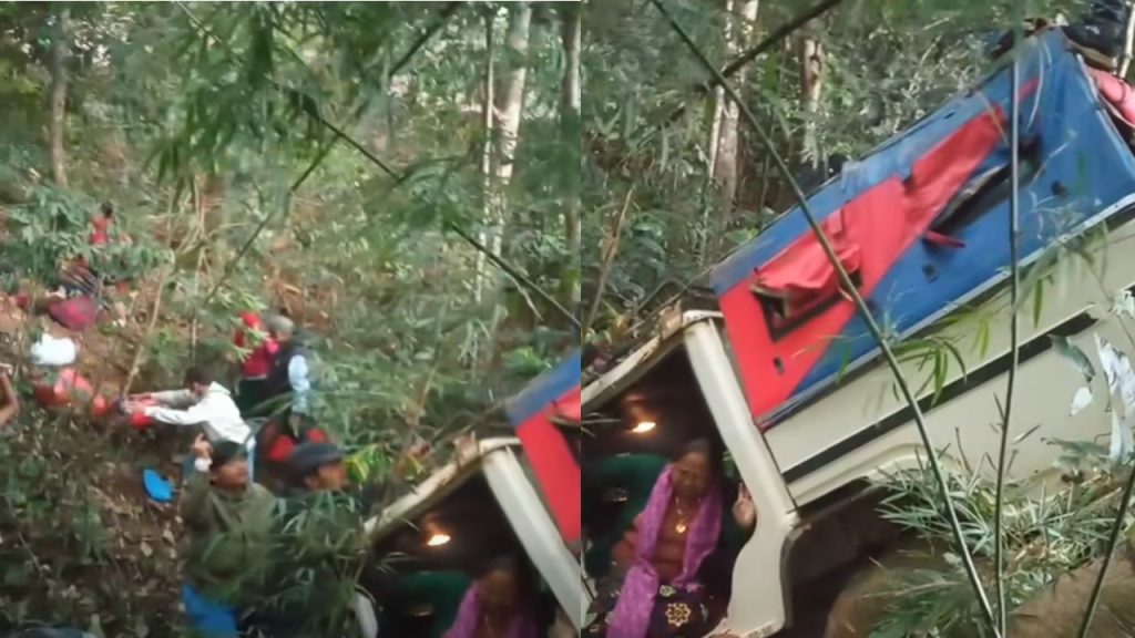 स्याङ्जाको विरुवा-४ मडकिनामा जिप दुर्घटना, ११ जना घाइते