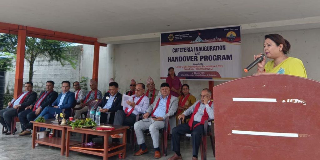 पोखरा ५ बाराही माध्यमिक विद्यालयमा अत्याधुनिक चमेनागृह निर्माण