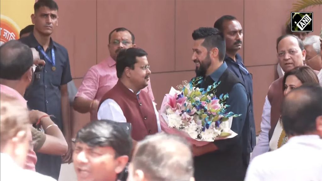 रवि लामिछानेलाई भाजपा कार्यालयमा भव्य स्वागत
