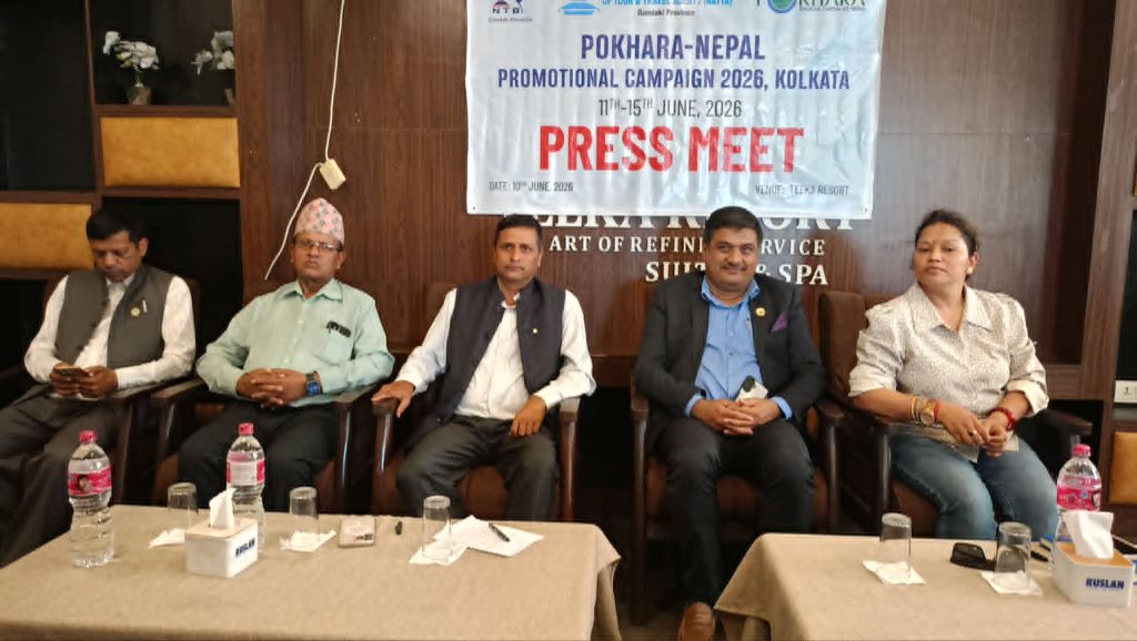 नाट्टाले भोलिदेखि कलकत्तामा ‘पोखरा नेपाल प्रमोसनल क्याम्पेन एण्ड वी टु वी सेल्स मिसन’ गर्दै
