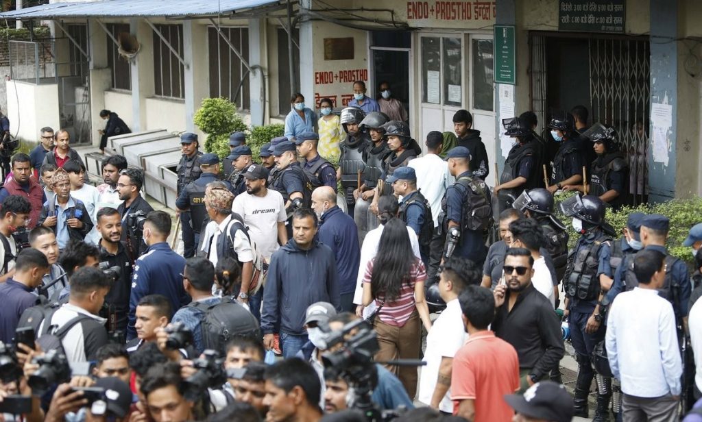 गणेश नेपालीको निधनपछि वीर अस्पतालमा सुरक्षा व्यवस्था कडा