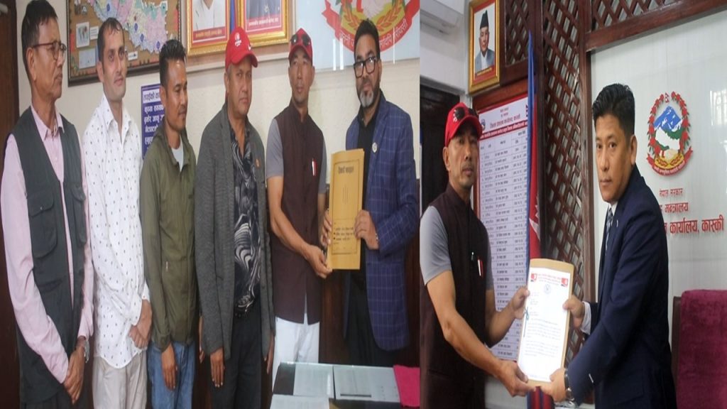 प्रास्तावित यातायात ऐन संशोधनको माग गर्दै ज्ञापनपत्र