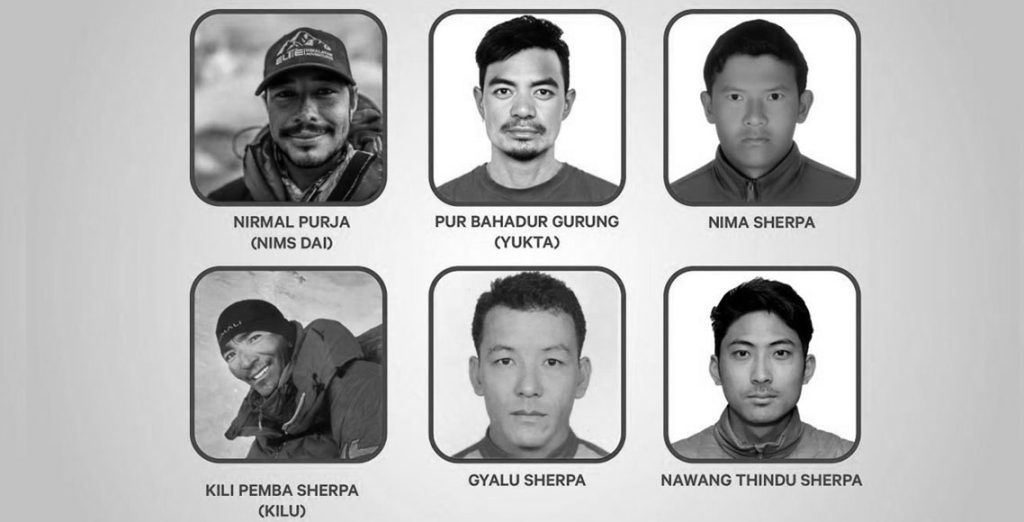 दिवंगत नेपाली पर्वतारोही निर्मल पुर्जालगायतको शव आज क्याम्प १ मा ल्याउने तयारी