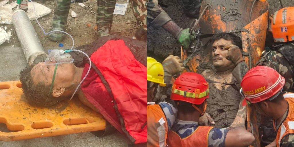 माथिल्लो त्रिशूली ३ ‘ए’ को सुरुङ भित्रबाट दुईजनाको सकुशल उद्धार