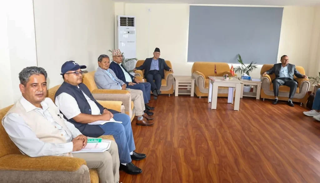 राष्ट्रिय परिषद् बैठक बोलाउने एमाले कार्यदल बैठकको निर्णय