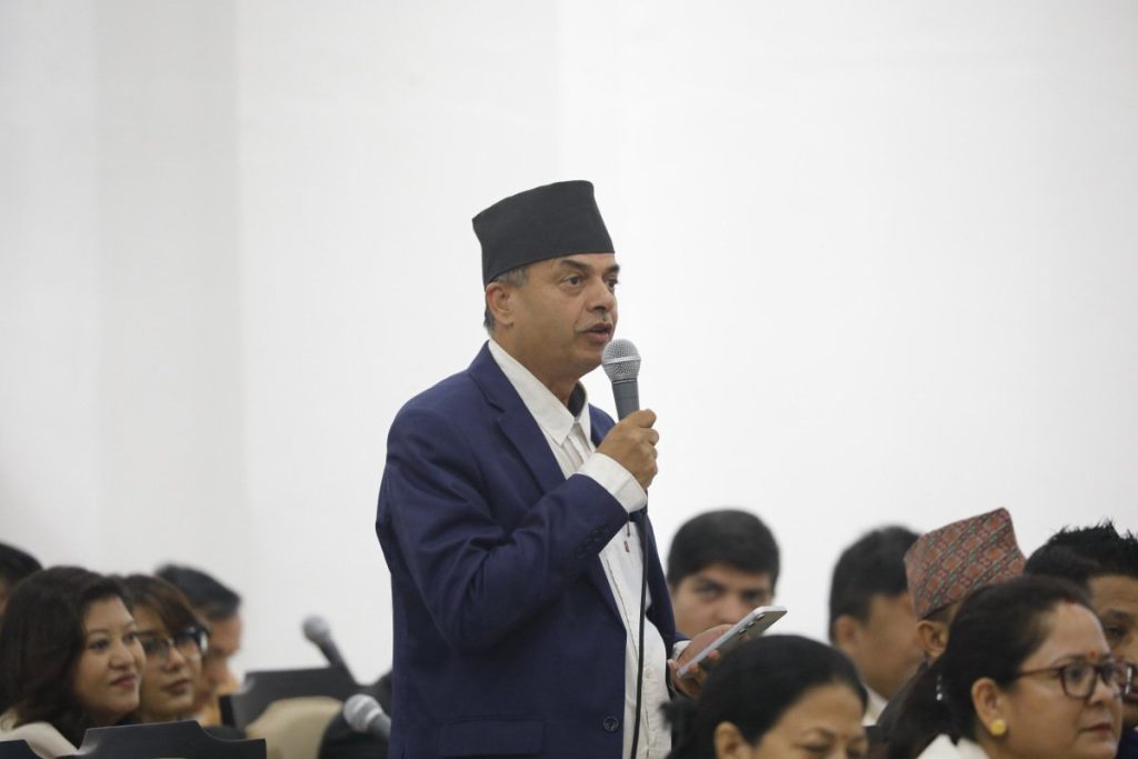 दक्ष जनशक्ति बिदेसिनुपर्ने बाध्यताको अन्त्य गर्न तत्काल नीतिगत सुधार गरौँ : सांसद न्यौपाने